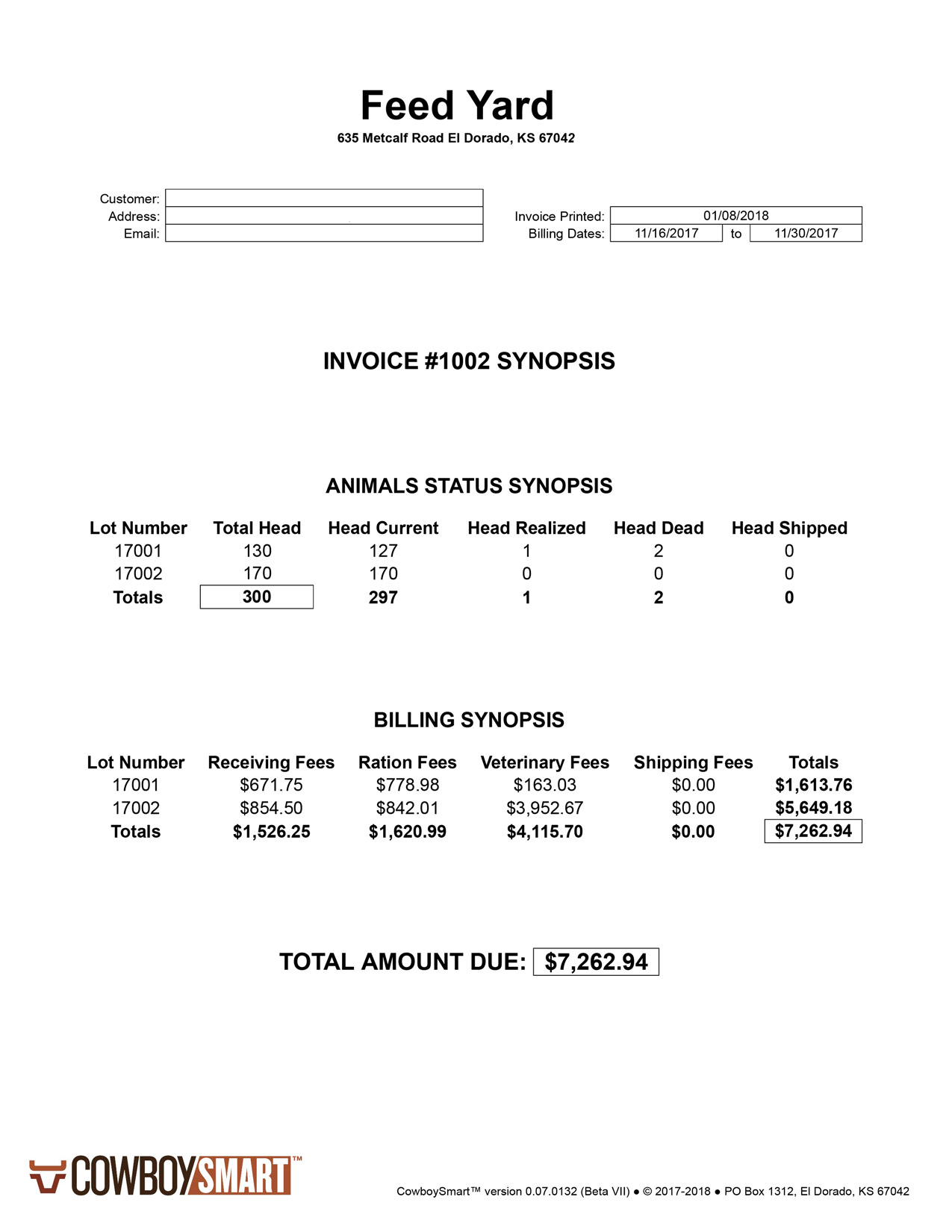 Invoice – CowboySmart™